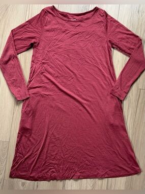 Wool& Merino Wool Long Sleeve Tunic Dress w/POCKETS Sz S-Long